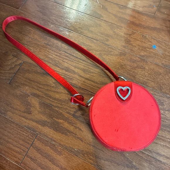 Love Moschino Red Heart Crystal Accent Women's Bag - fair condition - Picture 8 of 8